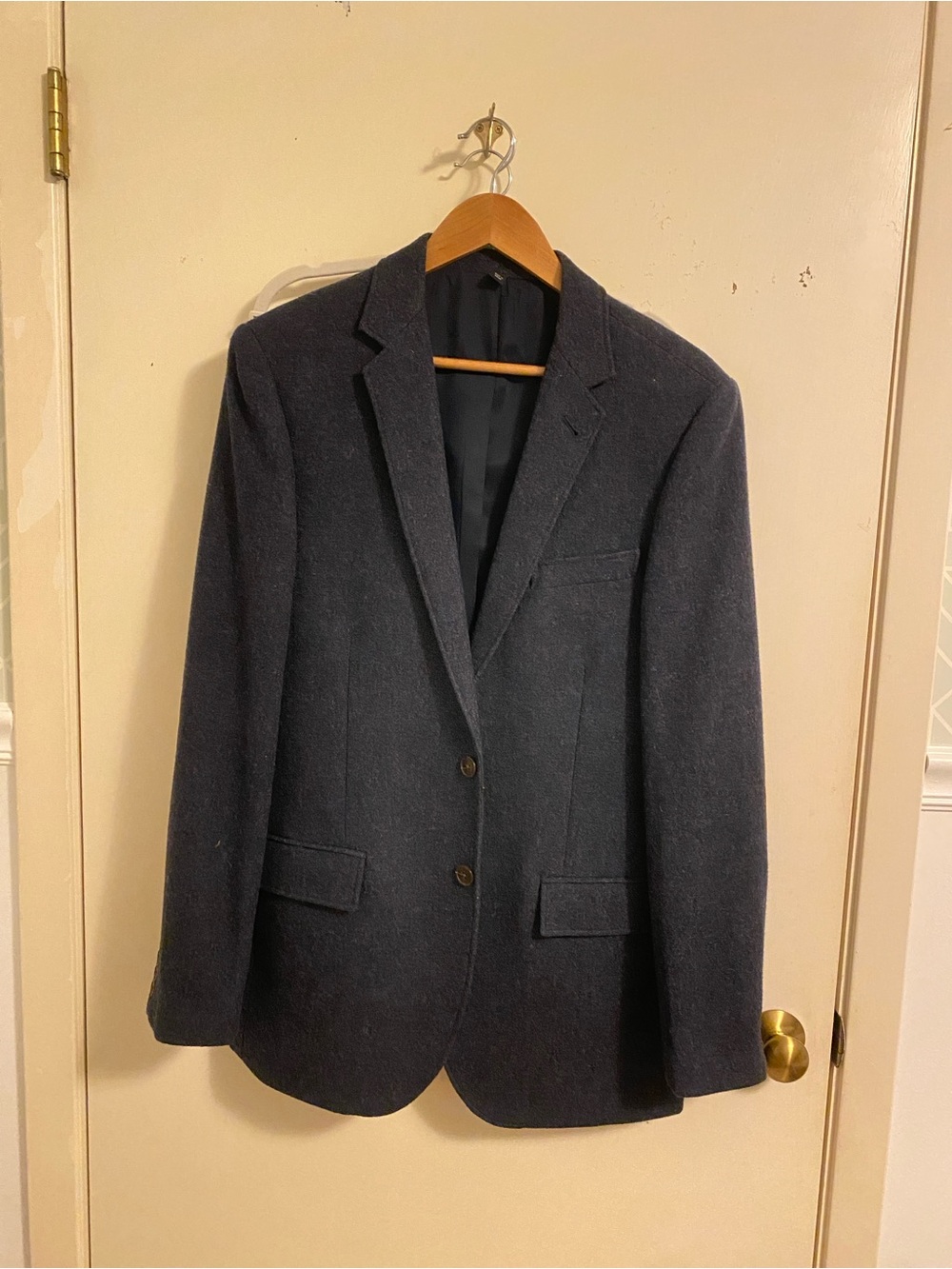 J. Crew Navy Wool Two-Button Sport Coat